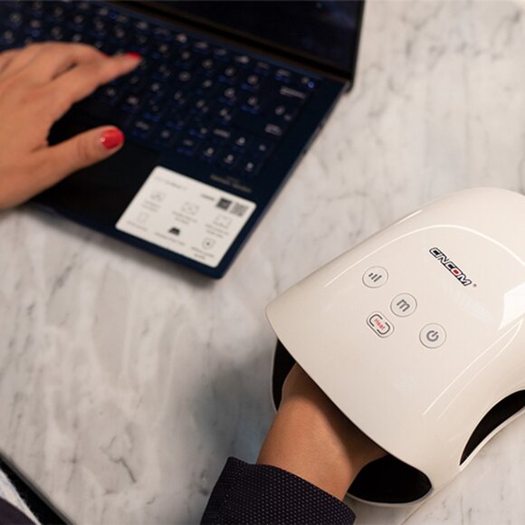 Cordless Hand Massager with Heat and Compression - Picture 1 of 8